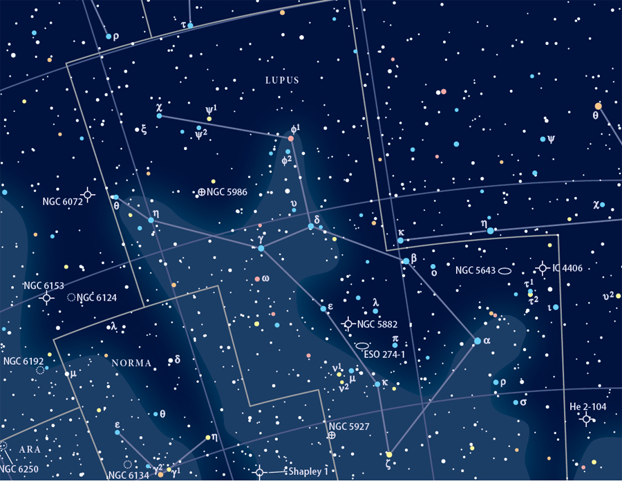 Площадь созвездия. Созвездие волк астрономия. Астеризм созвездия волка. Lupus Созвездие. Созвездие волка на карте звездного неба.